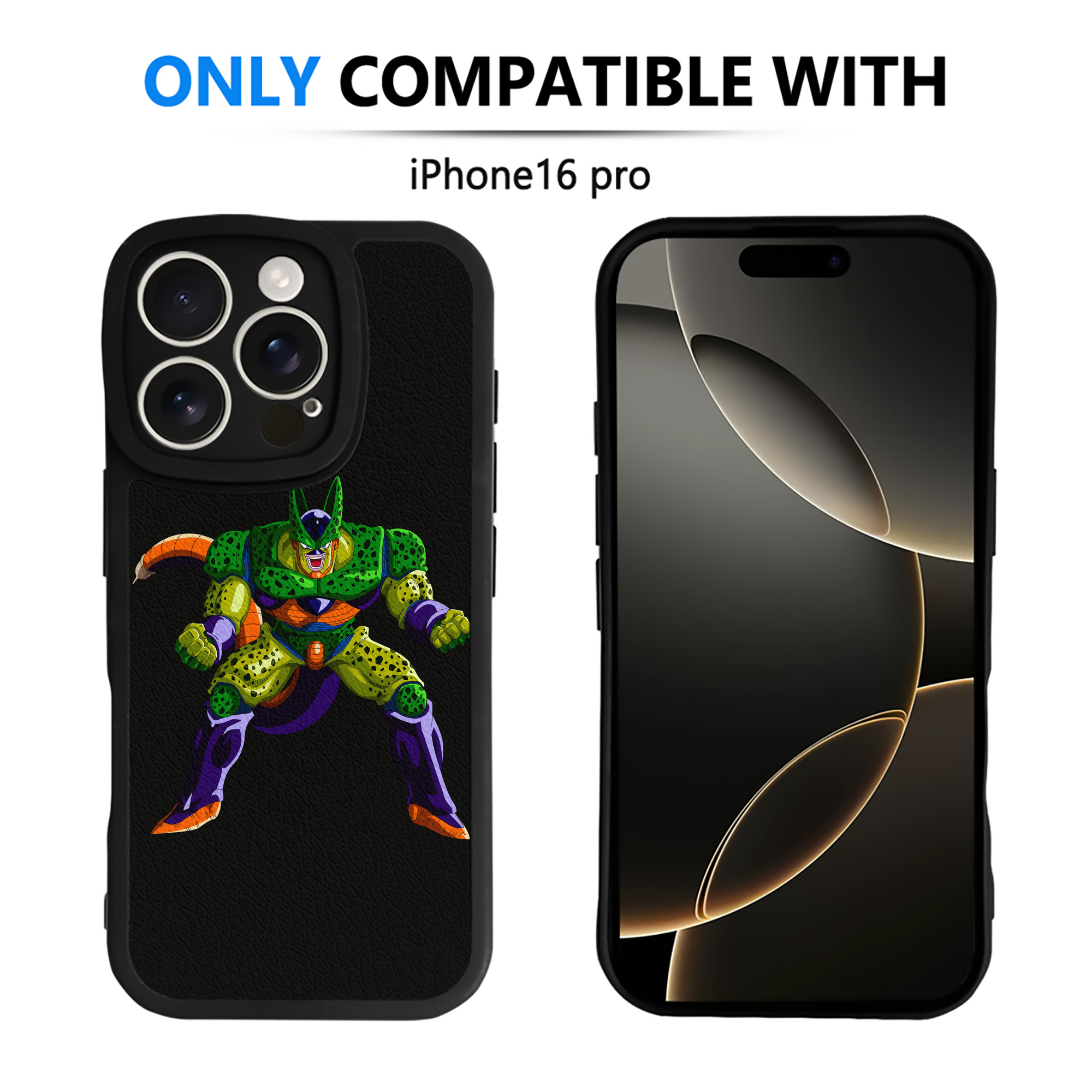 （画像用） ドラゴンボール セル DRAGON BALL Cell 【iPhone 16シリーズ対応】シリコンスマホケース（レザー調） 材質：シリコン